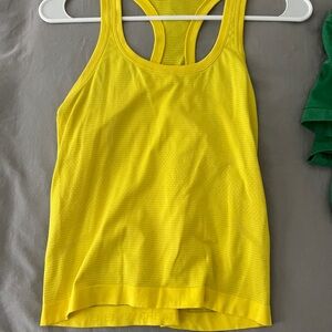 Lululemon Swiftly Tech Yellow Tank Top